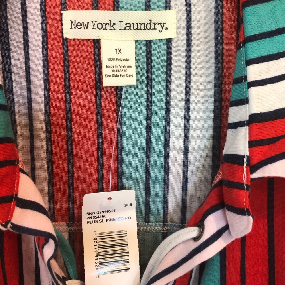 🌞🌴NWT Pretty striped sleeveless top - Picture 4 of 4